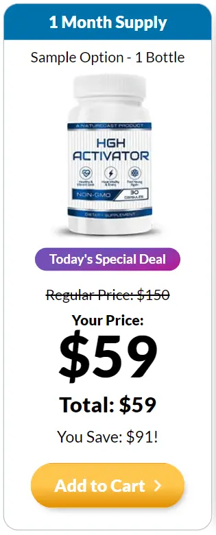 HGH activator 1 bottle buy price