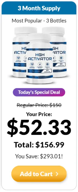 HGH activator 3 bottle buy price
