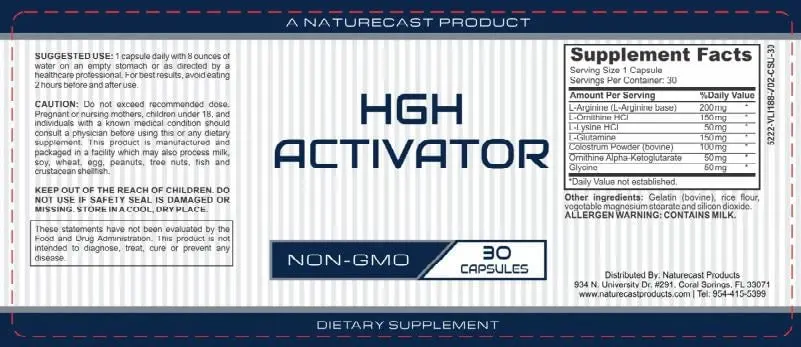 HGH activator supplement facts